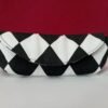 eyewear case black and white rhobus