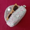 eyewear case pink flowers