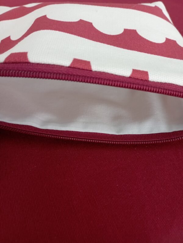 red and white shapes