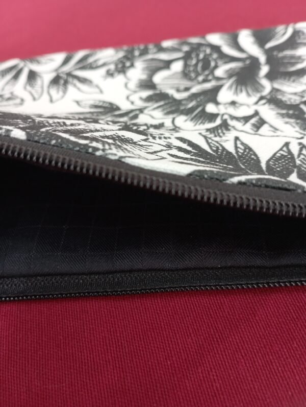 black and white flowers