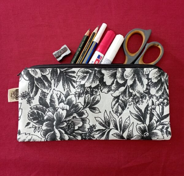 black and white flowers