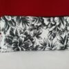 black and white flowers zipper pouch