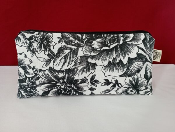 black and white flowers