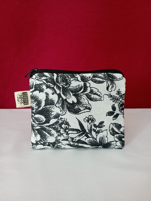 black and white flowers