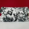 tobacco case black and white flowers