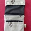tobacco case grey with black hearts