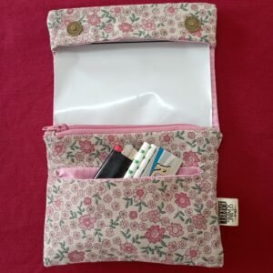tobacco case pink flowers