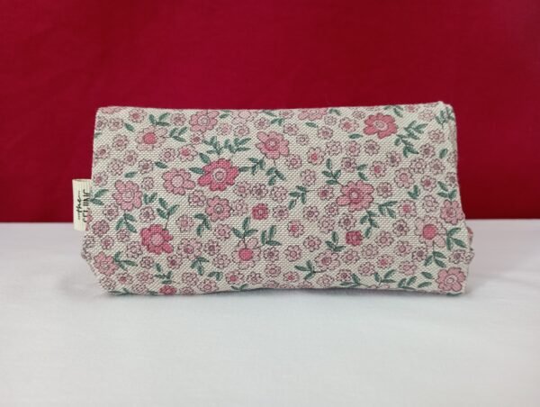 Tabakdose mit rosa Blumen